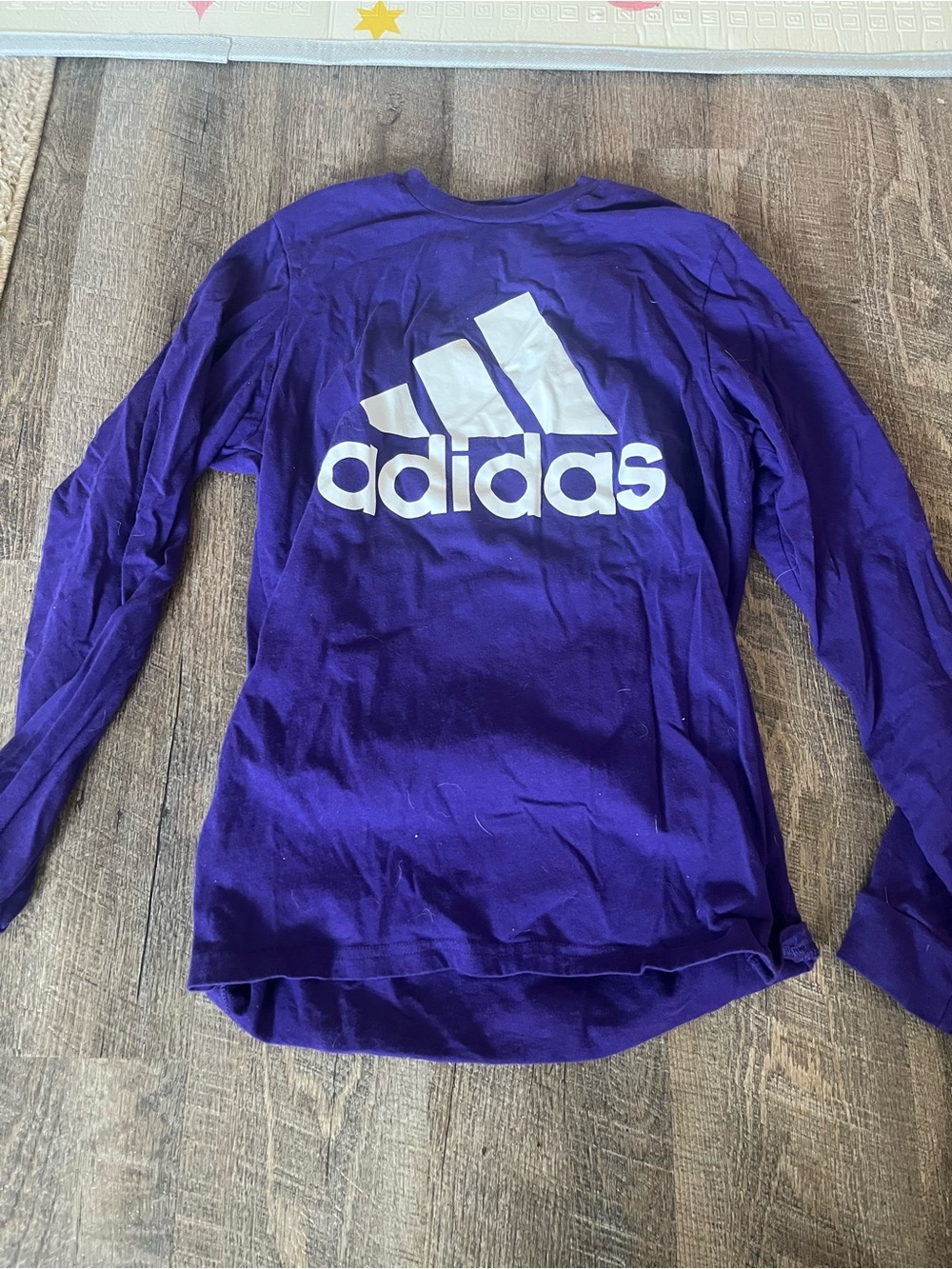adidas Purple Amplifier Logo Long Sleeve Tee